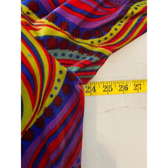 Expressions Vibrant Multicolor Long Sleeve Dress Groovy Abstract Swirl XL - Picture 7 of 10